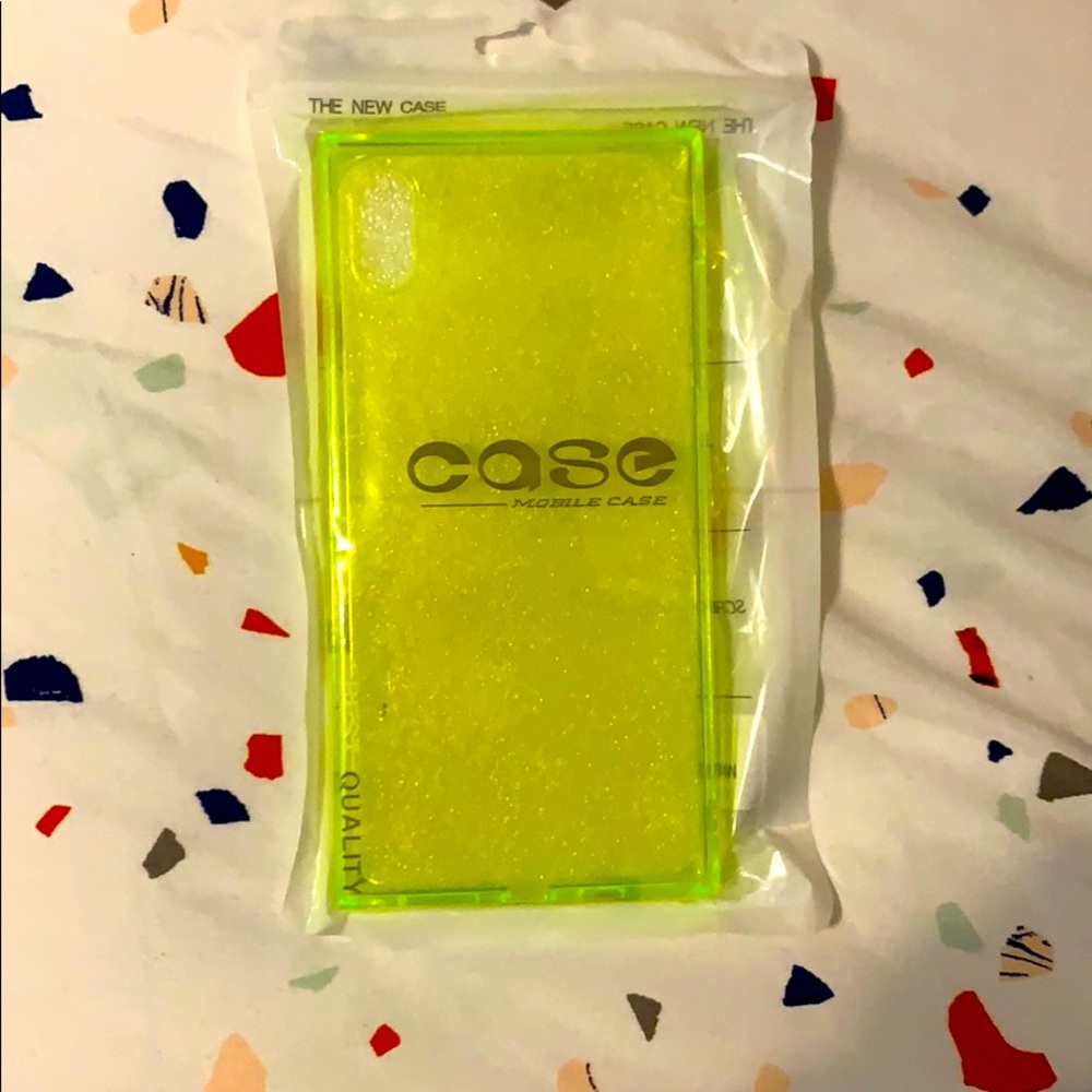 Neon Yellow iPhone XS Max Case